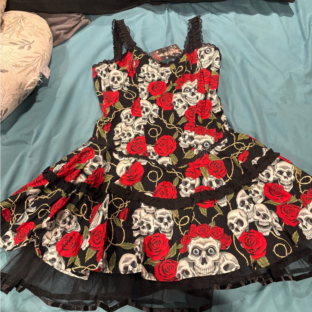 Skull and Roses Kids Costume Dress